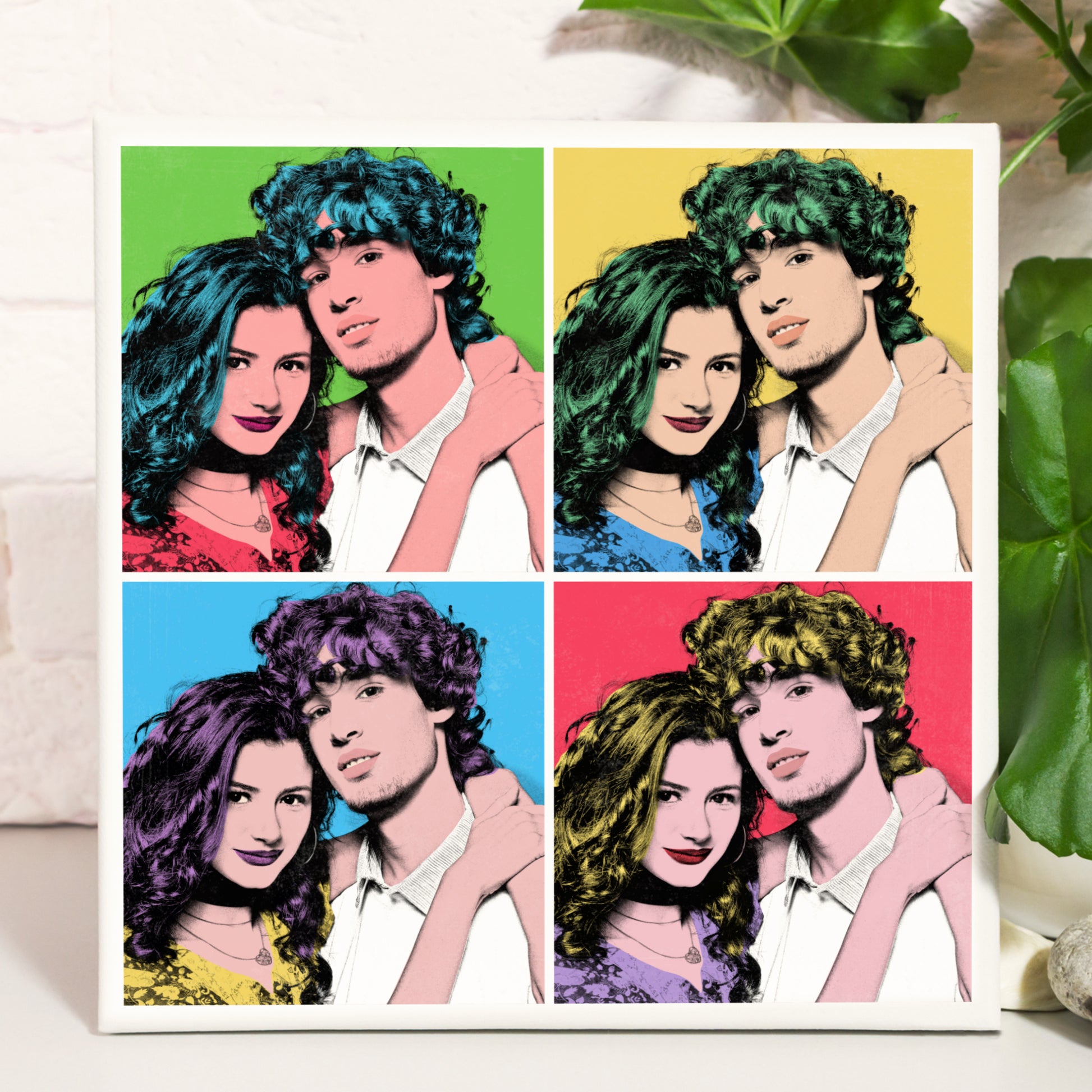 Couple Warhol Canvas